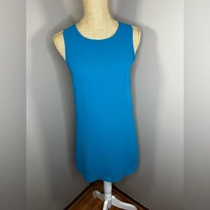 Norah Turquoise Sleeveless Zipper Back Dress Size Small